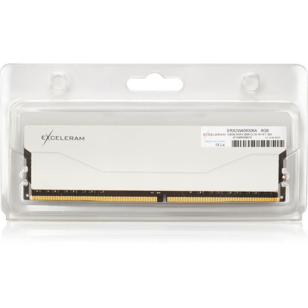Модуль пам'яті для комп'ютера DDR4 8GB 3000 MHz RGB X2 Series White eXceleram (ERX2W408306A) зображення 3