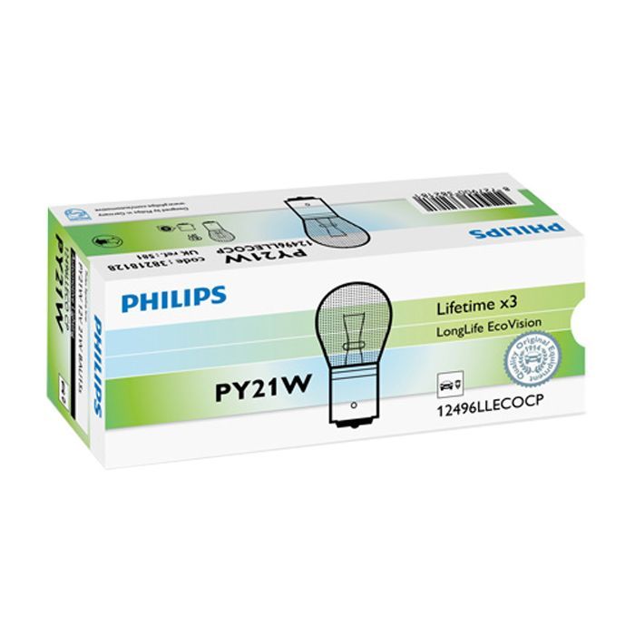 Автолампа Philips 21W (12496 LLECO CP) изображение 2