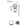Автолампа Philips 21W (12496 LLECO CP) изображение 3