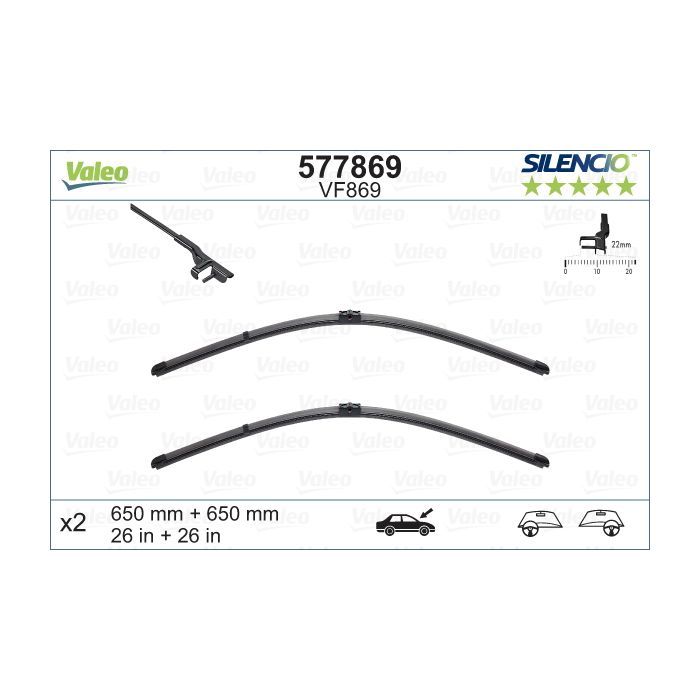Щітка склоочисника Valeo 577869