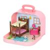 Игровой набор Li'l Woodzeez Кейс розовый, Двухэтажная кровать с аксессуарами (WZ6597Z)