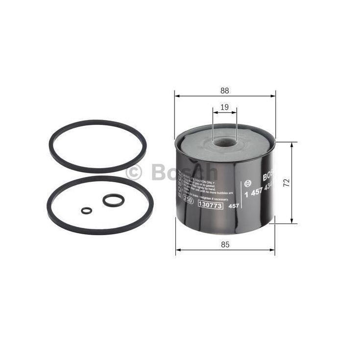 Фільтр паливний Bosch 1 457 434 201 зображення 5