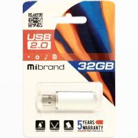 USB флеш накопичувач Mibrand 32GB Cougar Silver USB 2.0 (MI2.0/CU32P1S) зображення 2