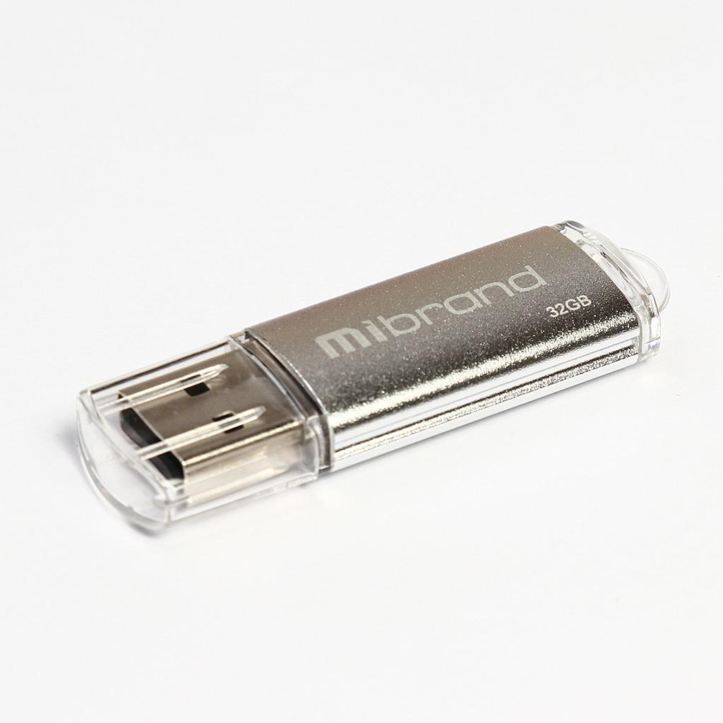 USB флеш накопитель Mibrand 8GB Cougar Silver USB 2.0 (MI2.0/CU8P1S)