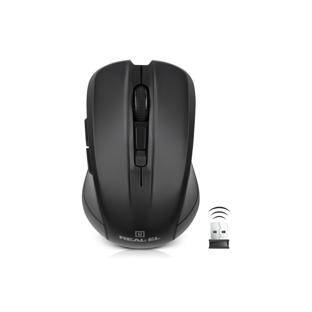 Мишка REAL-EL RM-307 Wireless Black зображення 6