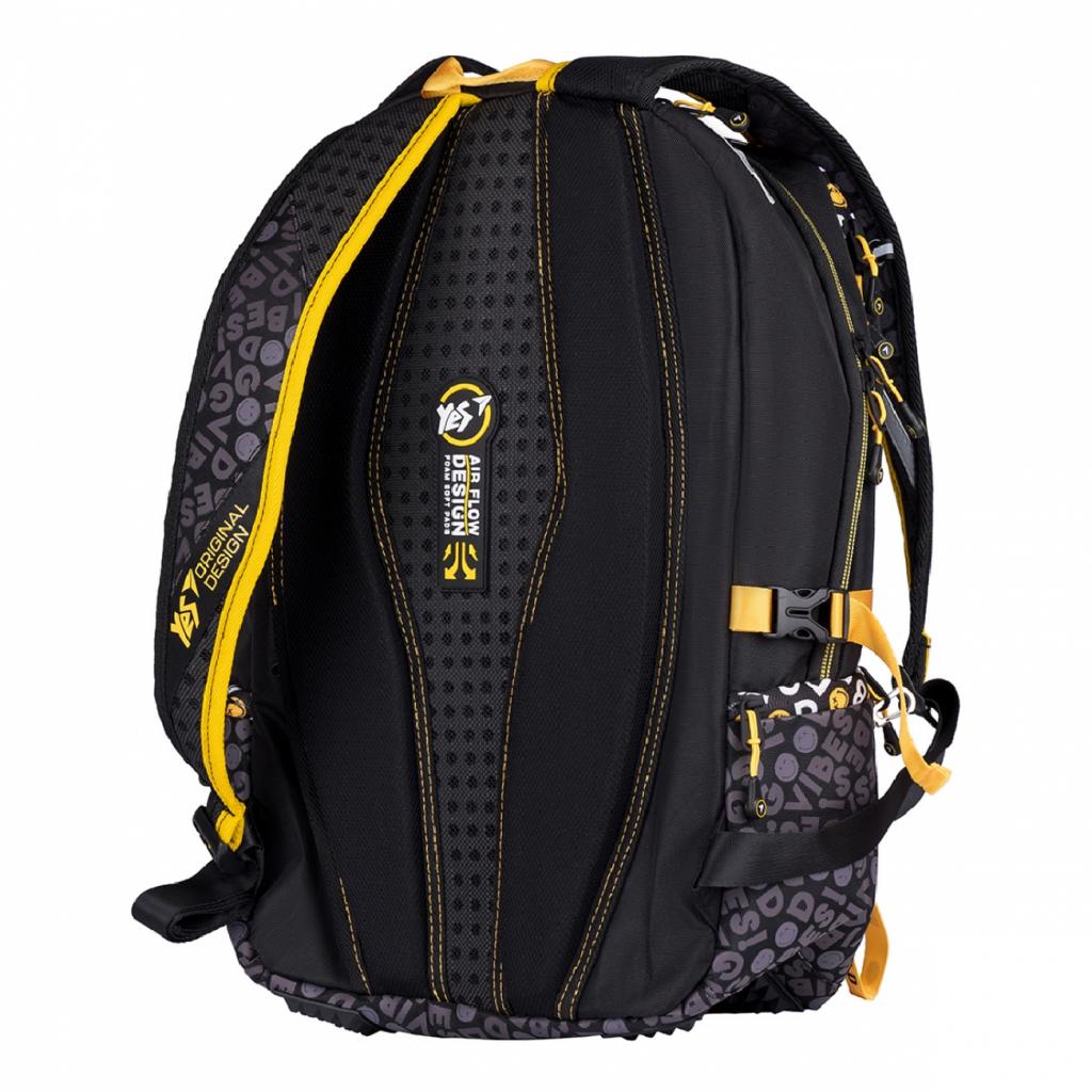 Рюкзак шкільний Yes T-124 Smiley World.Black&Yellow чорний (557870) зображення 3