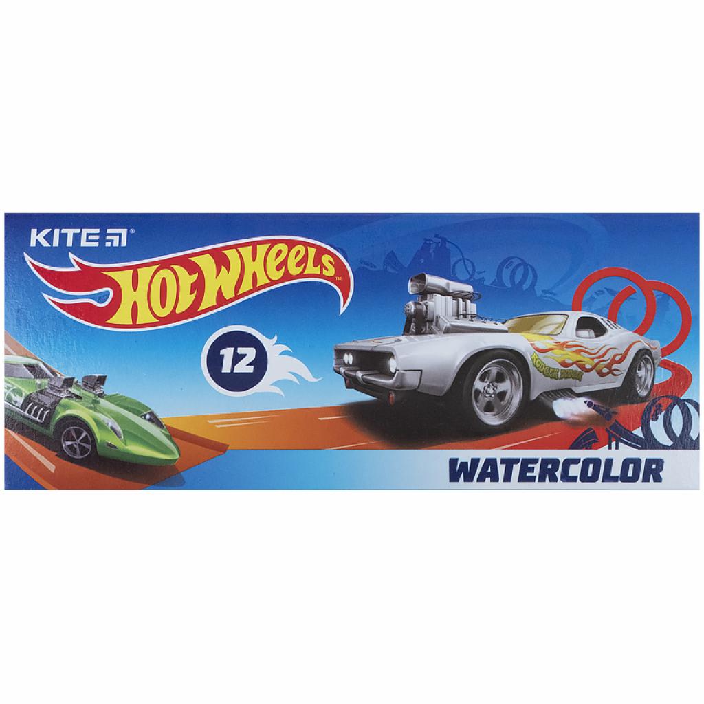 Акварельные краски Kite Hot Wheels 12 кол. (HW21-041)