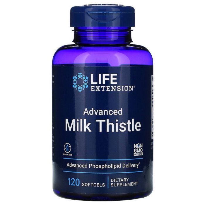 Травы Life Extension Силимарин (Расторопша), European Milk Thistle, 120 желатино (LEX-19251)