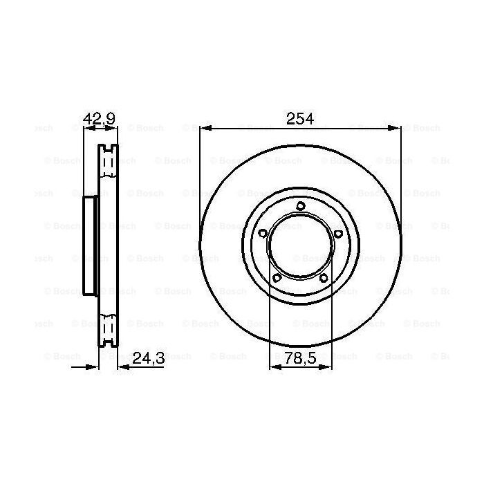 Тормозной диск Bosch 0 986 478 160 изображение 5