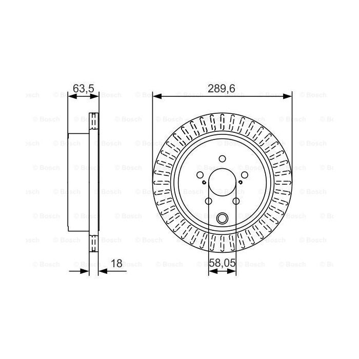 Гальмівний диск Bosch 0 986 479 A83 зображення 5