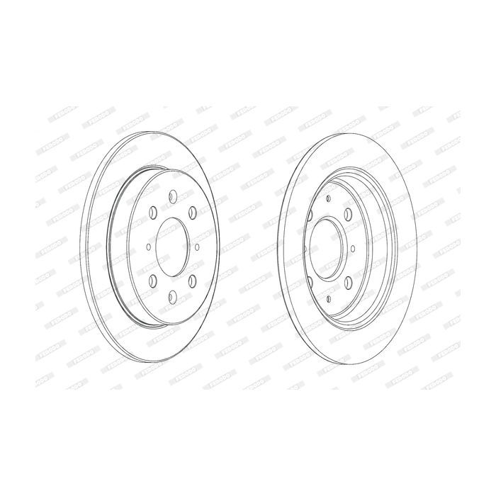 Тормозной диск FERODO DDF2244C