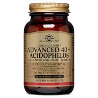 Пробиотики Solgar Пробиотики, Advanced 40+ Acidophilus, 60 капсул (SOL00027)