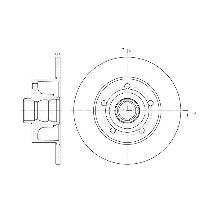 Тормозной диск REMSA 6431.00