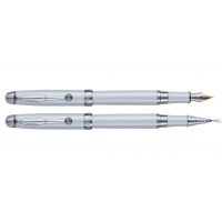 Фото - Ручка Regal  пір'яна  комплект пір'яна + ролер Білий  R502407. (R502407.L.FR)