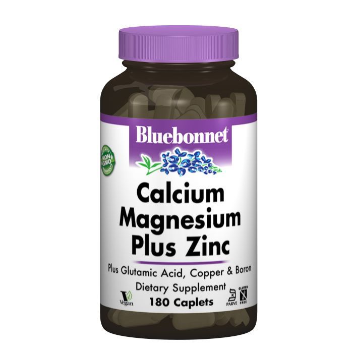Минералы Bluebonnet Nutrition Кальций Магний + Цинк, 180 капсул (BLB-00699)