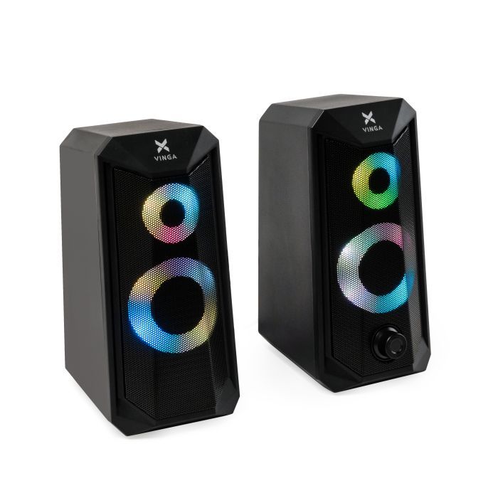Акустична система Vinga SP-200 LED USB Black зображення 7
