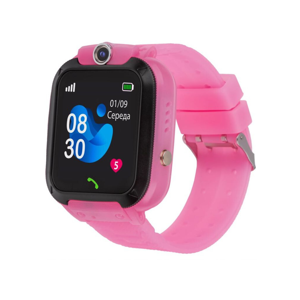 Смарт-часы Amigo GO007 FLEXI GPS Pink (871498)