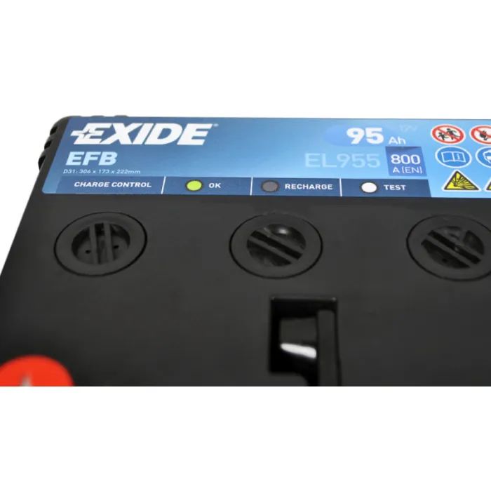 Аккумулятор автомобильный EXIDE START-STOP EFB 95A (EL955) изображение 4