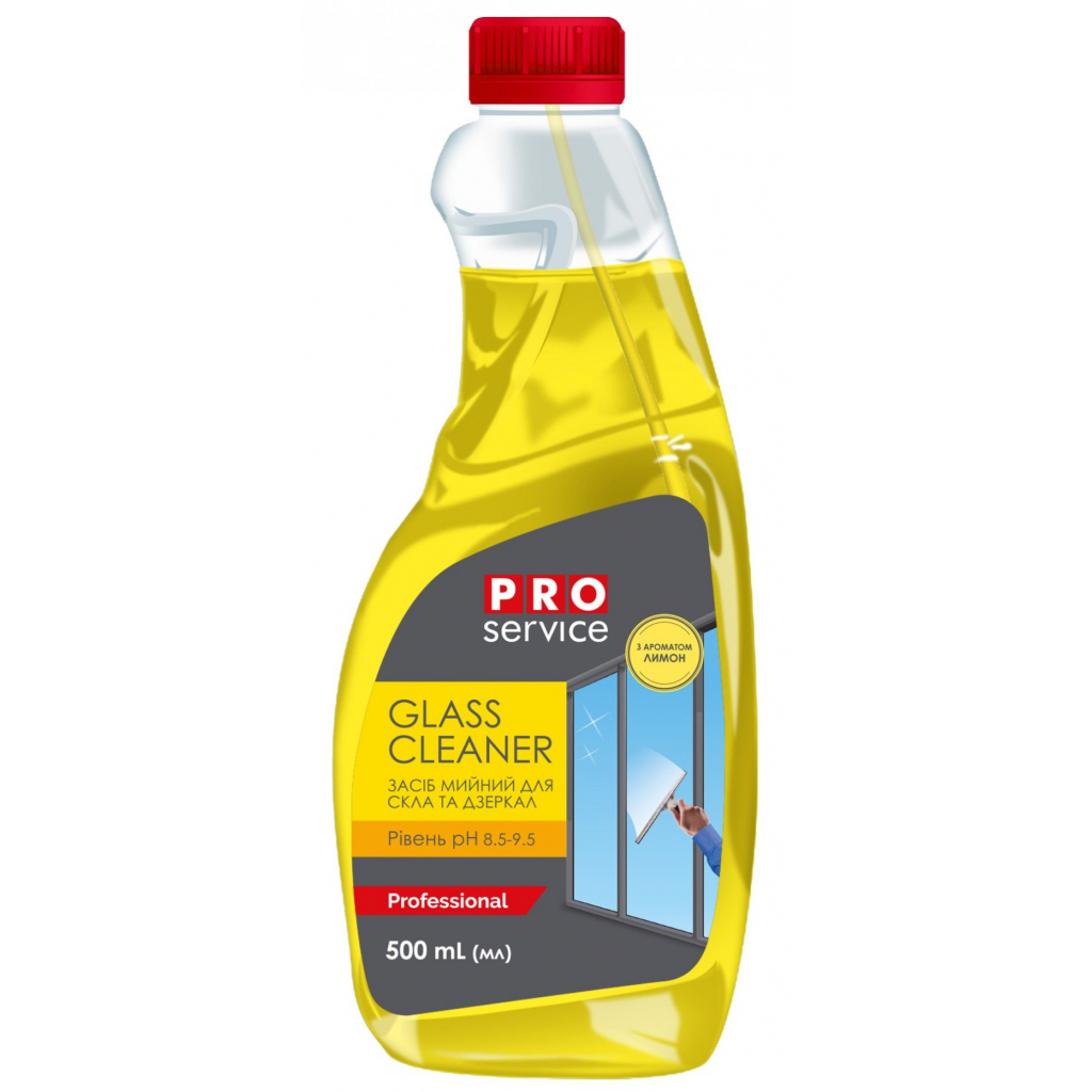 Средство для мытья стекла PRO service с нашатырным спиртом Лимон запаска 500 мл (4823071634129)