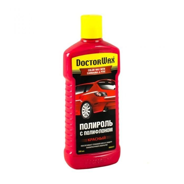 Автополироль DoctorWax цветная с красным тефлоном. 300мл (DW8417) изображение 2