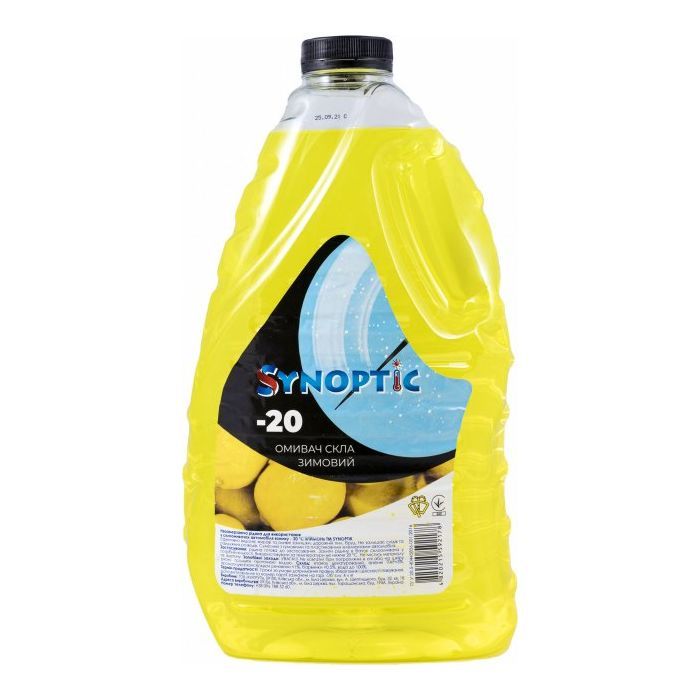 Омивач автомобільний Synoptic зимовий Лимон (-20) 1л (4820215592260)