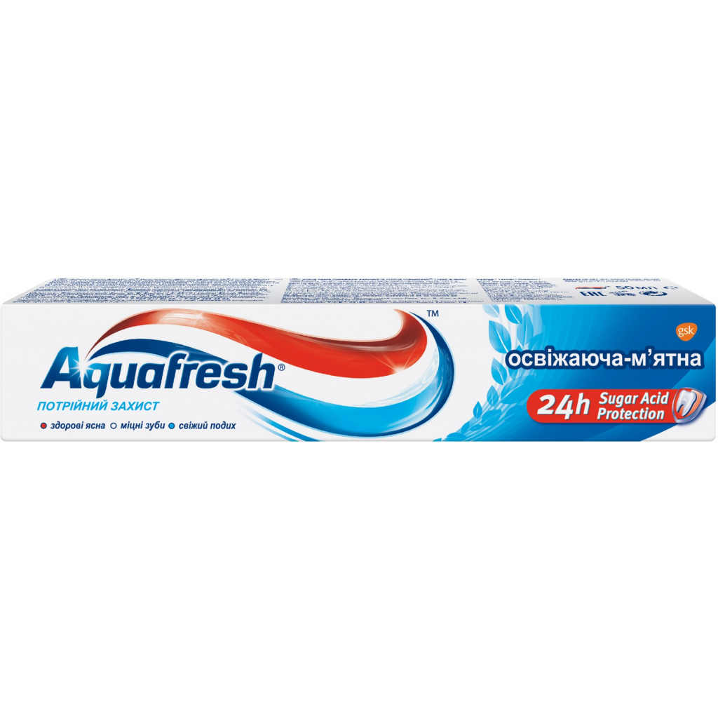 Зубна паста Aquafresh Освіжаюче-м'ятна 125 мл (5908311868447)