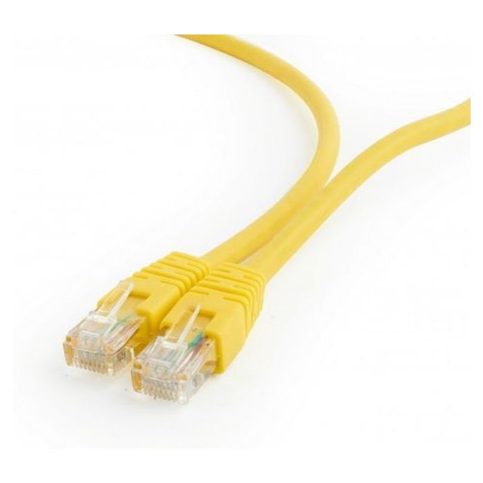 Патч-корд 1м UTP cat 6 CCA yellow Cablexpert (PP6U-1M/Y) зображення 2