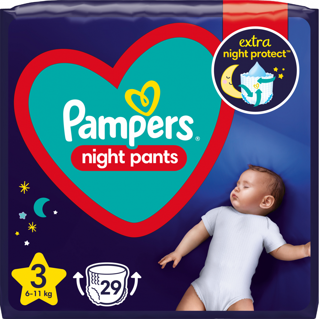 Подгузники Pampers трусики ночные Night Pants Размер 3 (6-1 (8006540234679)