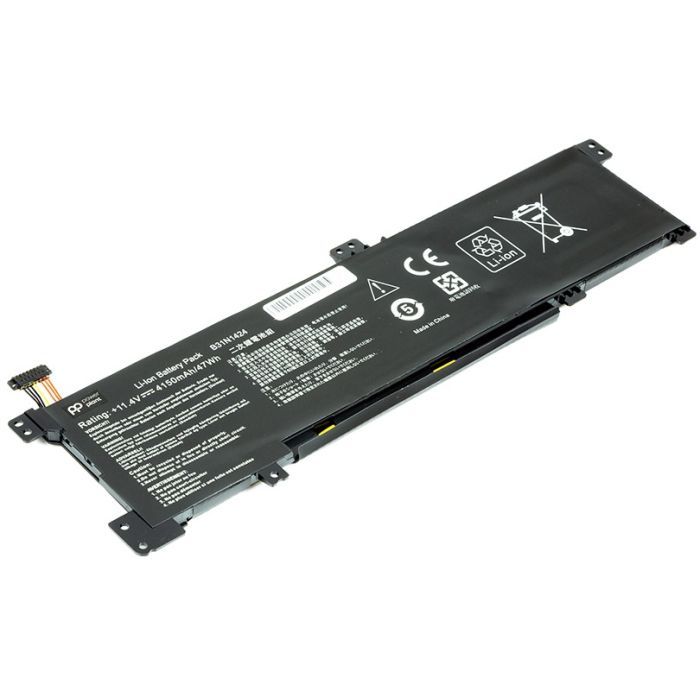 Аккумулятор для ноутбука PowerPlant ASUS A401L (B31N1424) 11.4V 4150mAh (NB431267) изображение 2