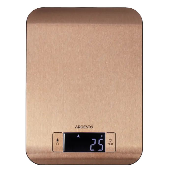 Весы кухонные Ardesto SCK-898R макс. вага 5 кг/коричневі (SCK-898R)