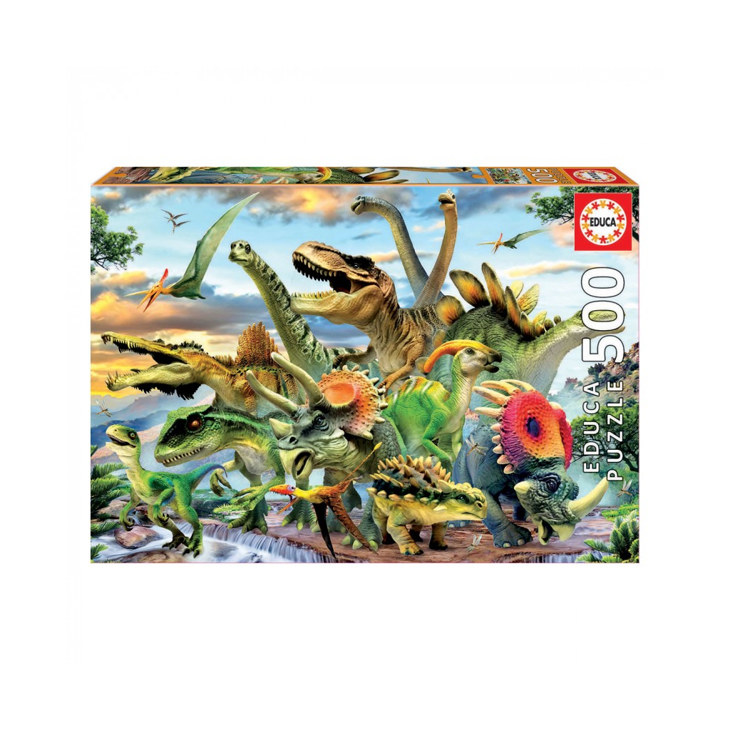 Пазл Educa Динозавры 500 элементов (6336909)