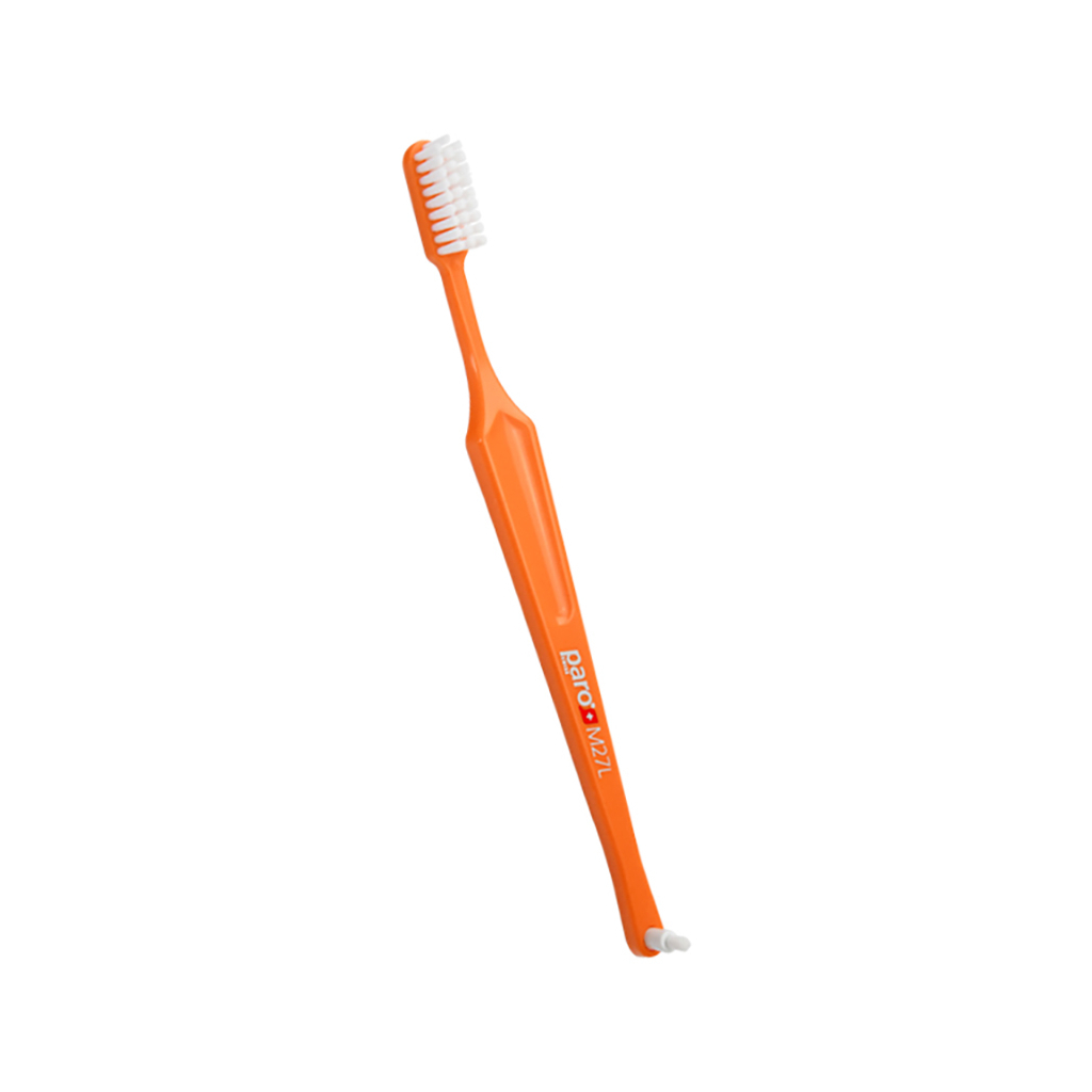 Зубна щітка Paro Swiss M27L середньої жорсткості Помаранчева (7610458007389-orange)