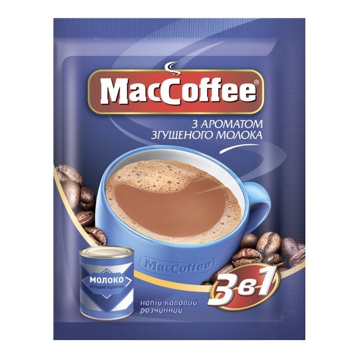 Кава MacCoffee Згущене молоко 3в1 (45305)