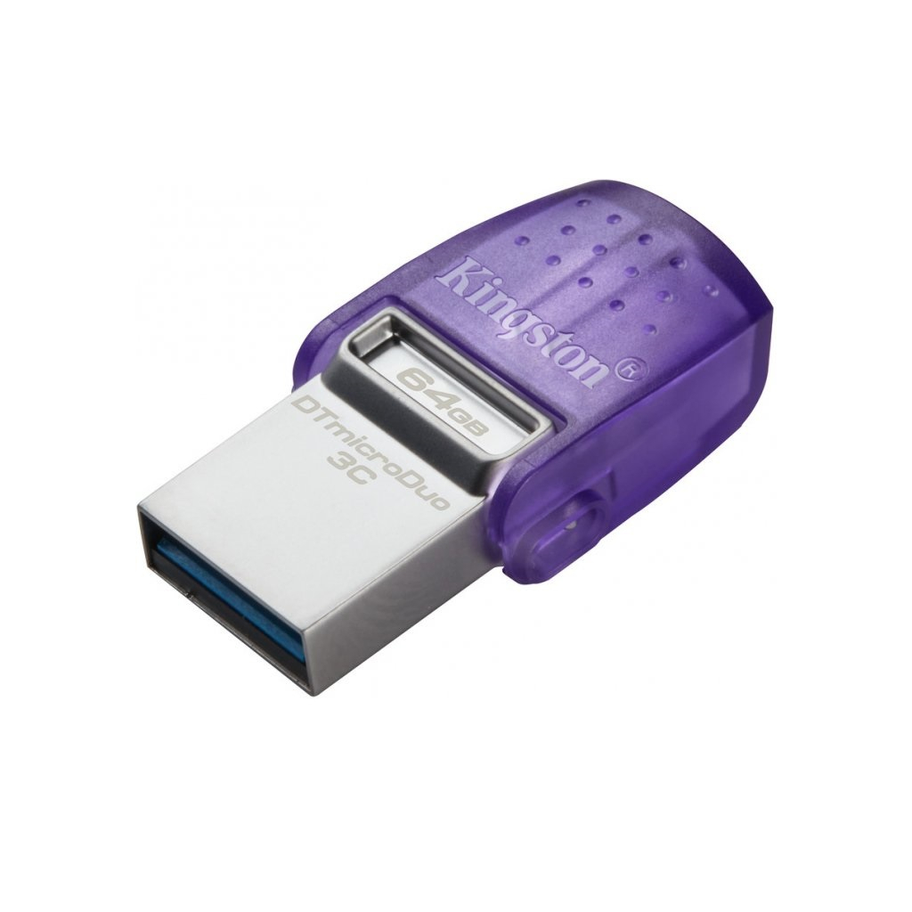 USB флеш накопитель Kingston 128GB DataTraveler microDuo 3C USB 3.2/Type C (DTDUO3CG3/128GB) изображение 2