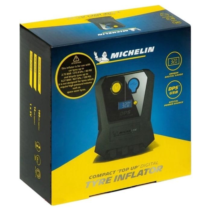 Автомобильный компрессор Michelin Compact"Top Up"DigitalTyre Inflator (73565) изображение 3