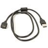Дата кабель USB 2.0 AM/AF 1.0m ferrite PowerPlant (CA910694)