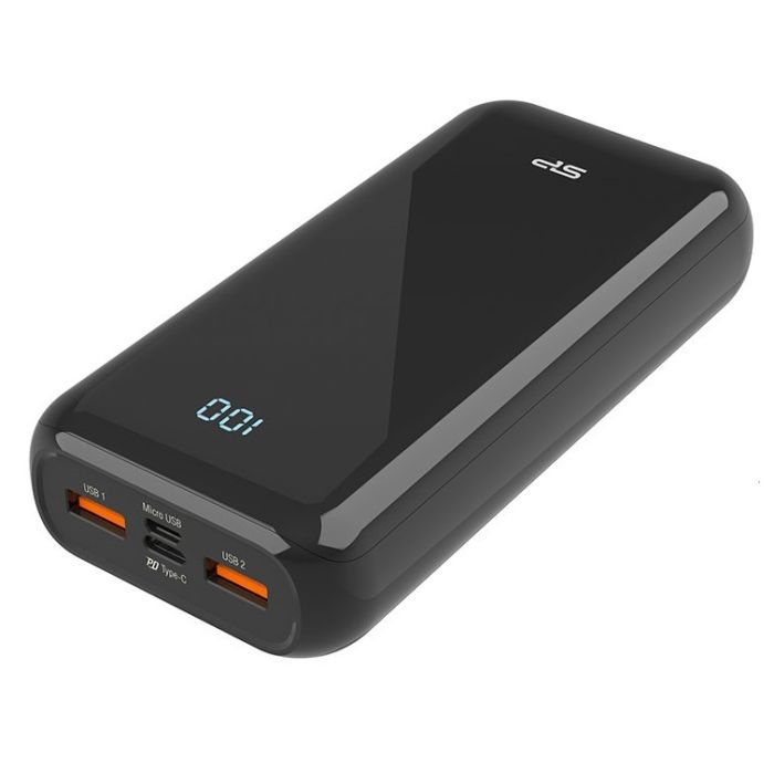 Батарея універсальна Silicon Power QS28 20000mAh PD/18W, QC3.0, Type-C, Micro-USB, 2*USB-A, bla (SP20KMAPBKQS280K) зображення 3