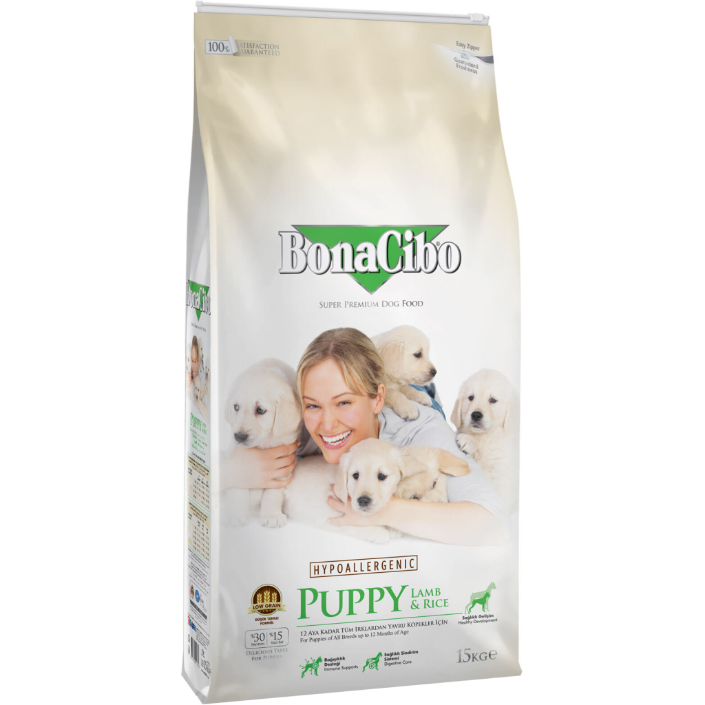 Сухой корм для собак BonaCibo Puppy Lamb&Rice 3 кг (8694686406144)