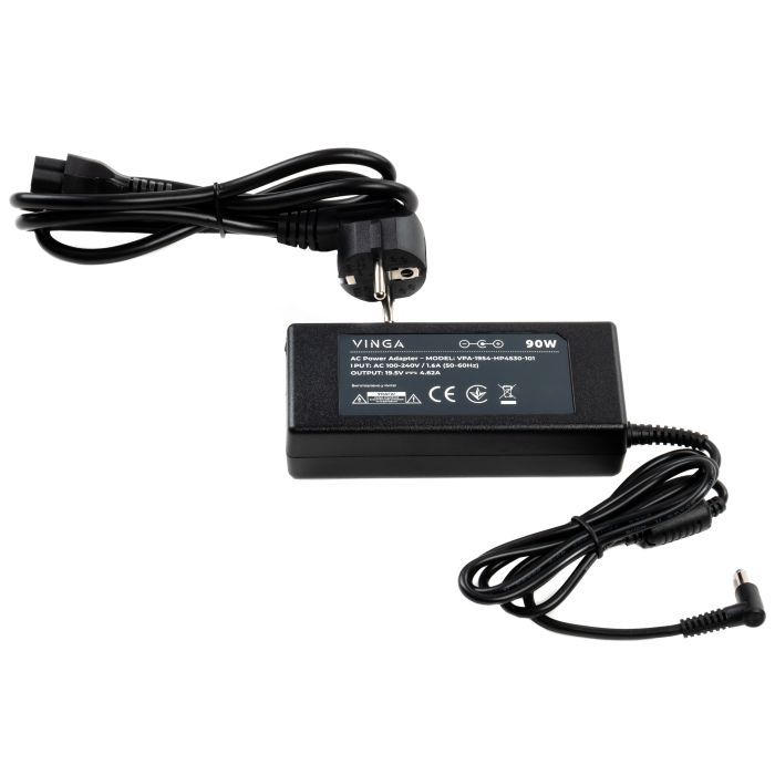 Блок питания к ноутбуку Vinga HP 90W 19.5V 4.62А 4.5*3.0 (VPA-1954-HP4530-101) изображение 2