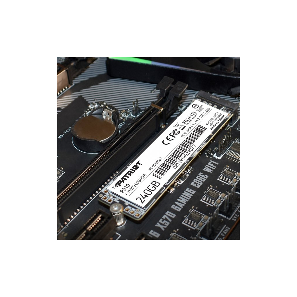 Накопитель SSD M.2 2280 480GB Patriot (P310P480GM28) изображение 3