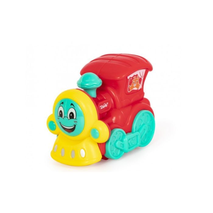 Развивающая игрушка Baby Team инерционный поезд бирюзовый (8620_паровозик_бирюзовый)