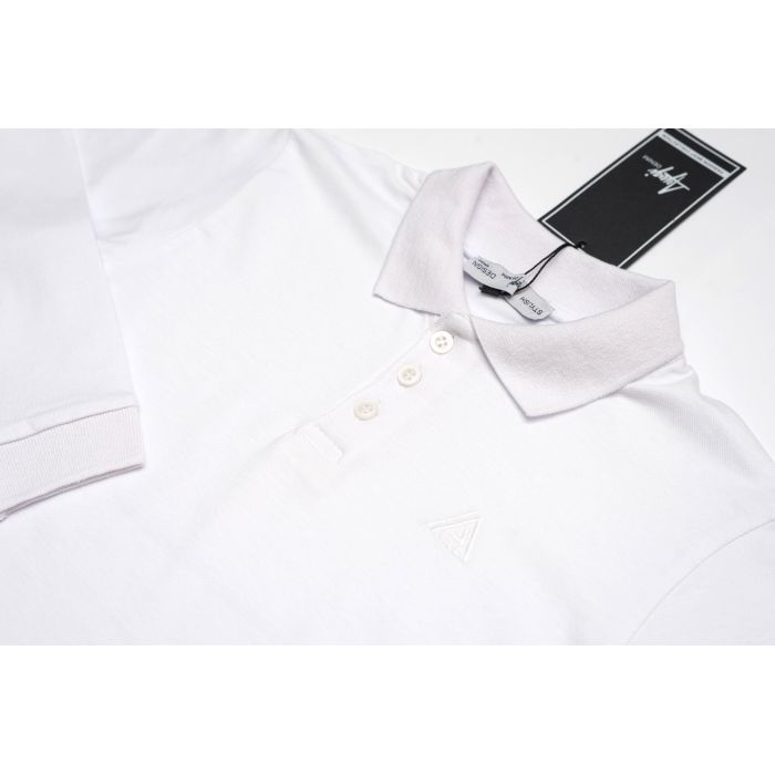 Футболка дитяча A-Yugi поло з довгим рукавом (4211-128B-white) зображення 3
