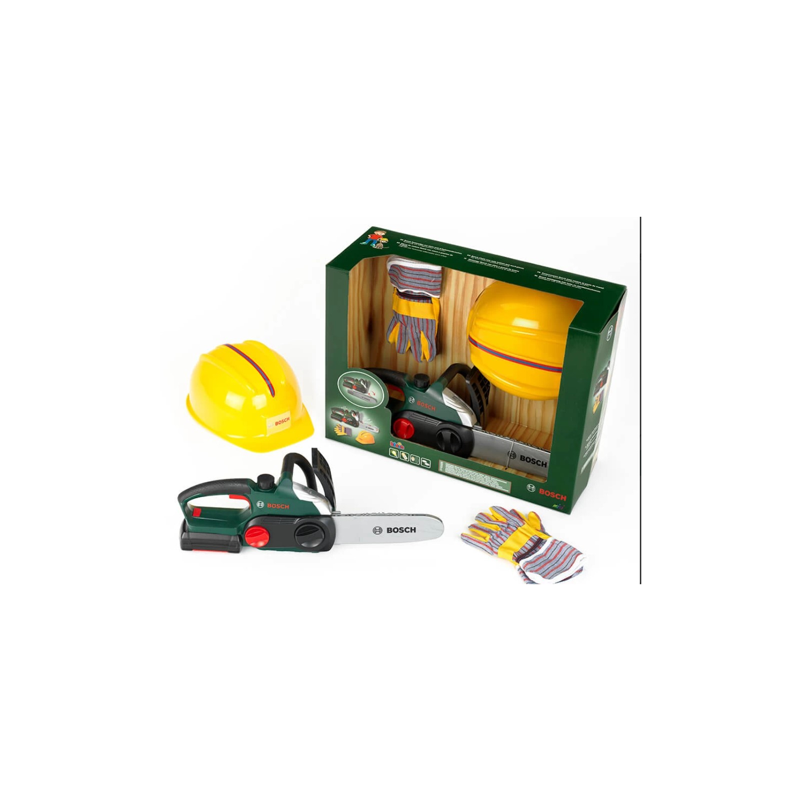 Игровой набор Bosch Набор мастера: Цепная пила, шлем, перчатки (8456)