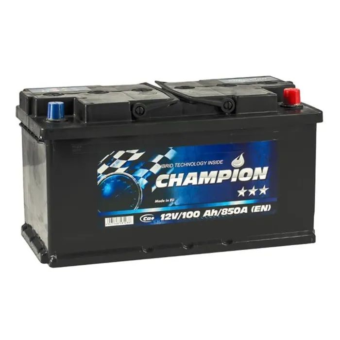 Аккумулятор автомобильный Champion Black 100 Ah/12V Euro (CHB100-0) изображение 2