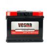 Аккумулятор автомобильный Vesna 66 Ah/12V Premium Euro (415 266)