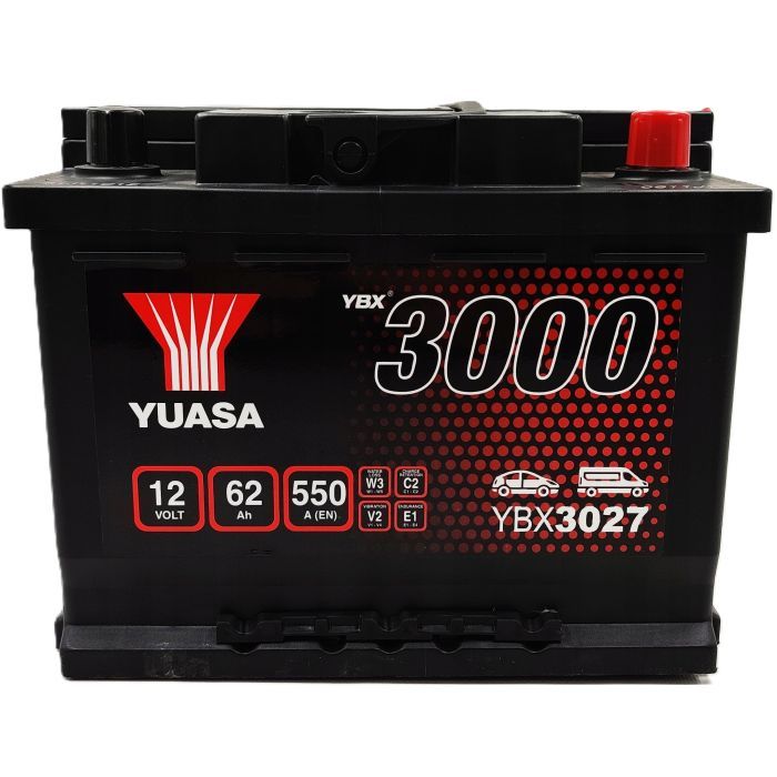Аккумулятор автомобильный Yuasa 12V 62Ah SMF Battery (YBX3027)