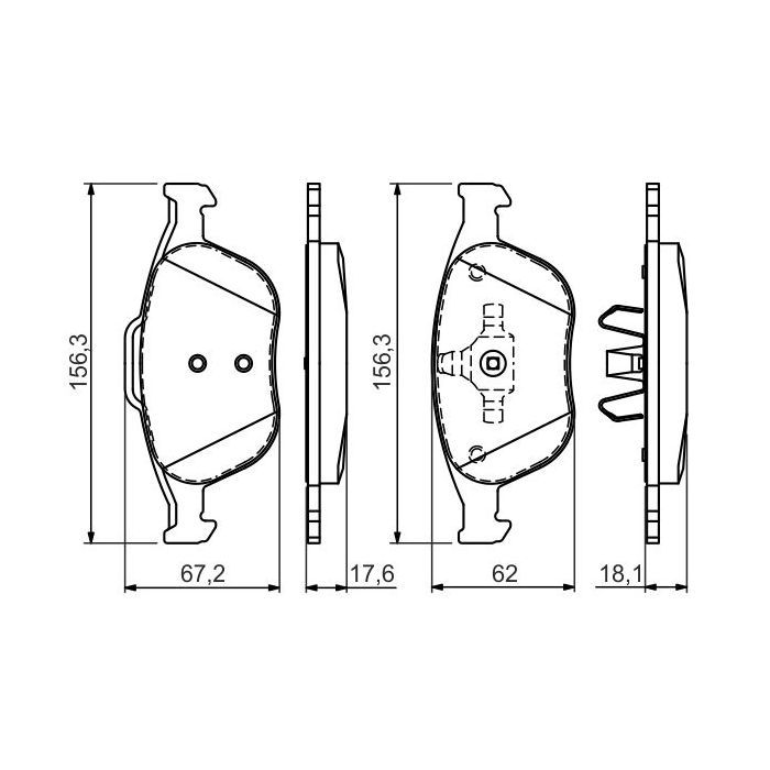 Гальмівні колодки Bosch 0 986 424 701 зображення 2