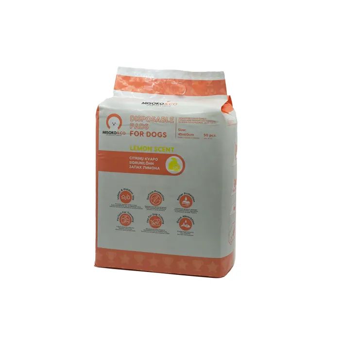 Пеленки для собак MISOKO&CO с ароматом лимона 45х60 см 50 шт (SHAMSK63061_50) изображение 2