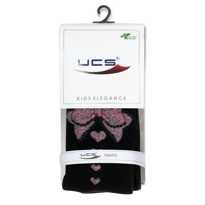 Колготки дитячі UCS Socks з бантом (M0C0301-2192-5G-black) зображення 2