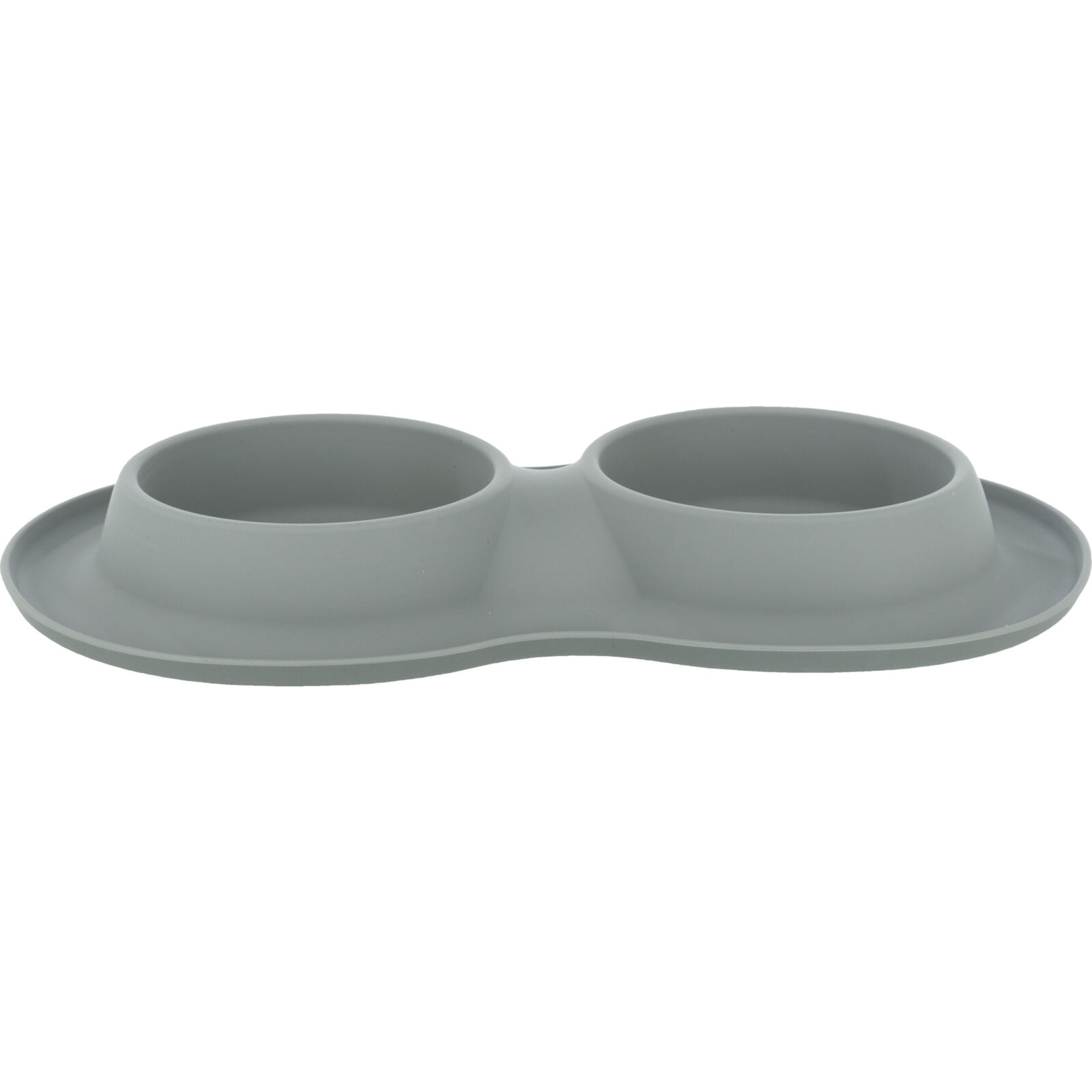 Посуд для собак Trixie Миска металева подвійна 2х400 мл/16 см (сіра) (4011905249834) зображення 3